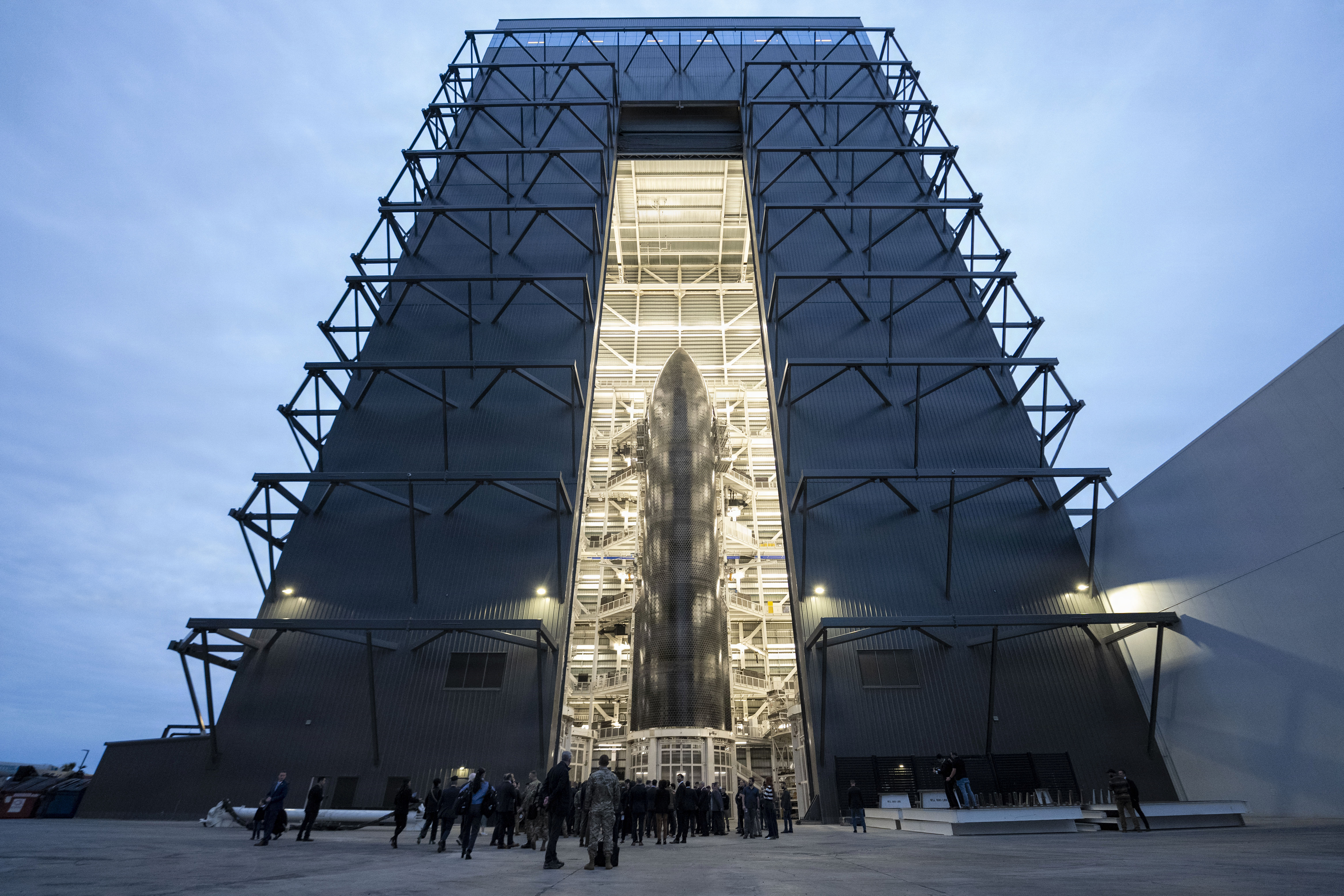 Starship Ship 39 stands inside Megabay 2 at SpaceX's Starbase in Texas on Jan. 12, 2026.
