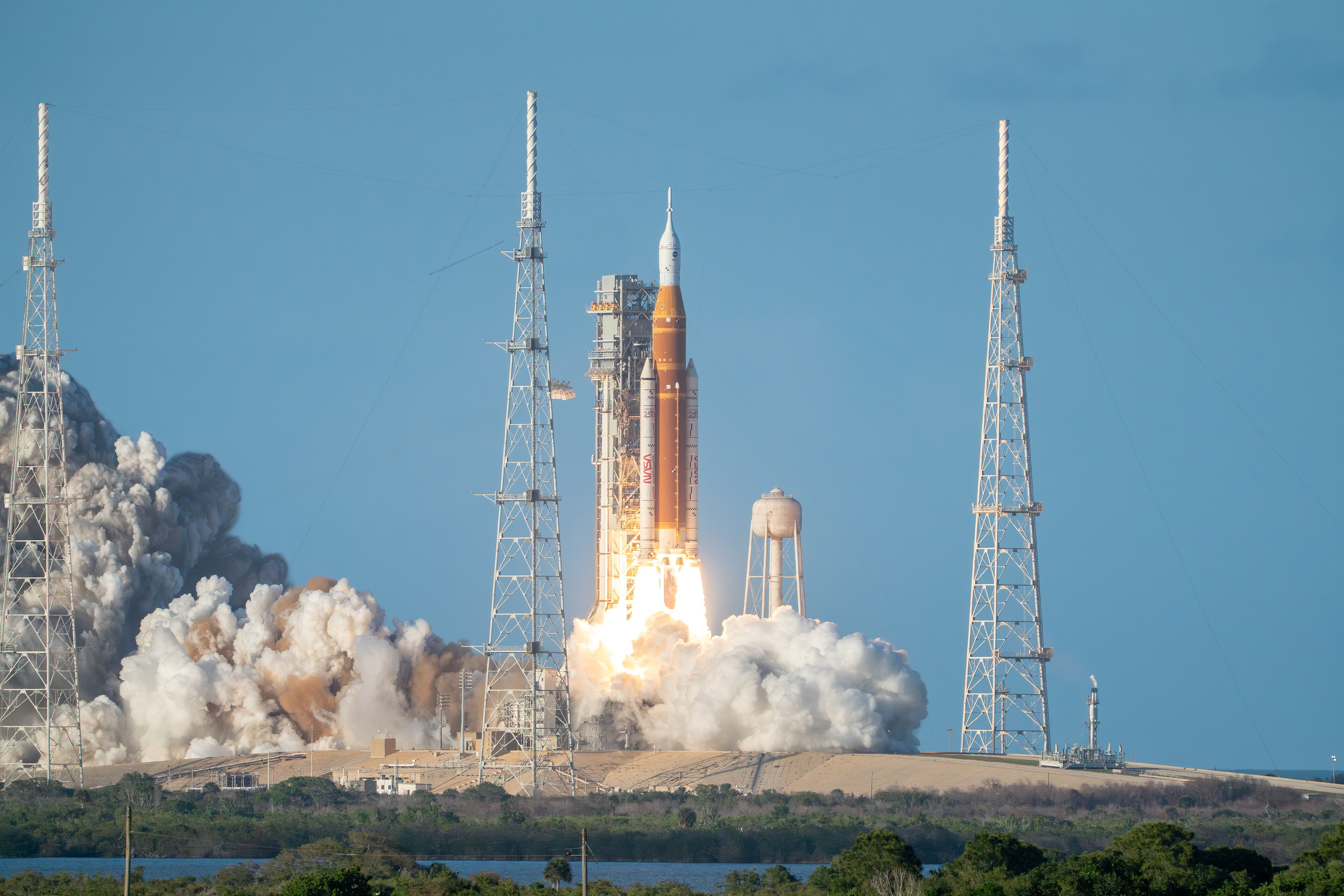 NASA's Space Launch System rocket with Orion lifts off from Launch Complex 39B at Kennedy Space Center on April 1, 2026, at the start of the Artemis …