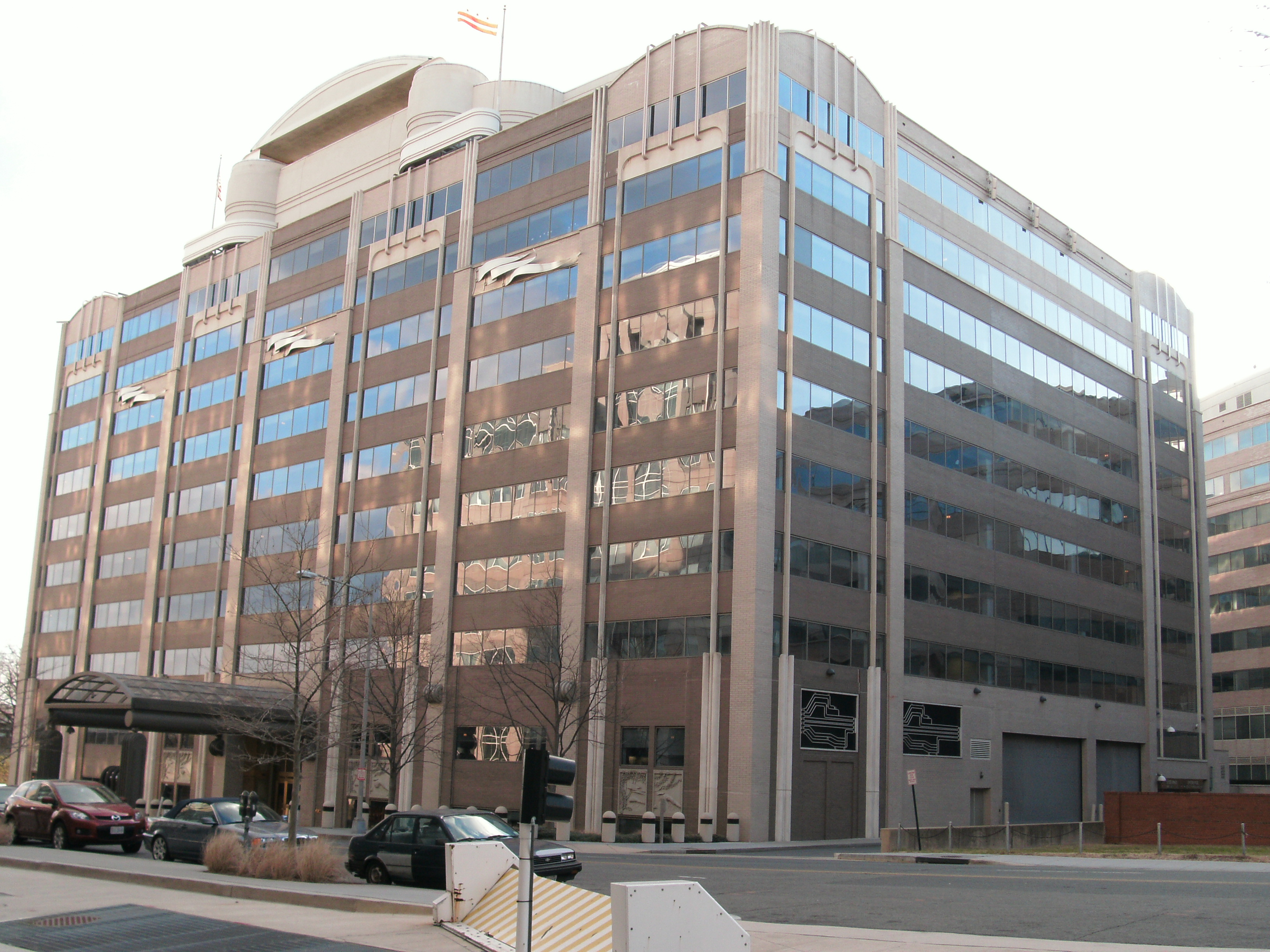 The Federal Communications Commission's former headquarters building at 445 12th Street SW in Washington, D.C.